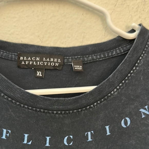 Affliction Black Short Sleeve Skull Tee - Picture 6 of 8